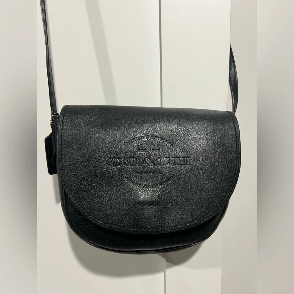 Coach Hudson 86778 Pebbled Leather Cross Body Bag - Picture 7 of 9